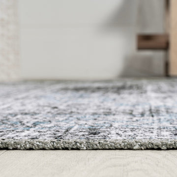 Bausch Bohemian Distressed Chenille Machine-washable Area Rug